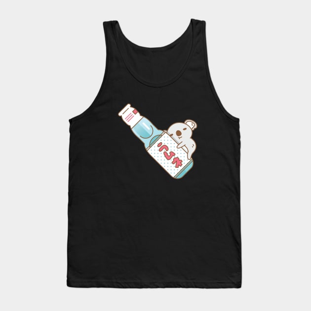 Baby koala with ramune japanese soda Sticker Tank Top by Noristudio